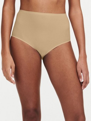 Beige Brown Chantelle SoftStretch Women Briefs | PRG2760HE