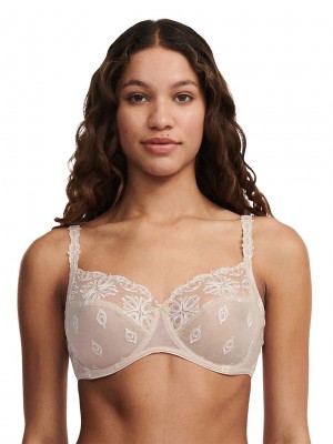 Beige Chantelle Champs Elysees Full Coverage Women Unlined Bra | ZPL8786LP