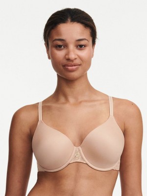 Beige Chantelle Impression EcoLight Flex Women T-Shirt Bra | YWD3720XW