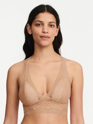 Beige Chantelle Ondine Wireless Women Bras | AXB284ES