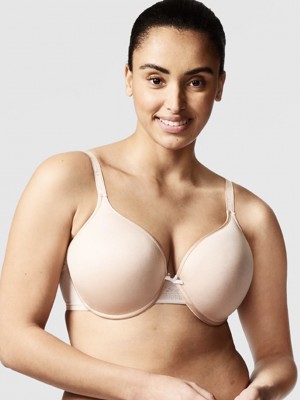 Beige Pink Chantelle C Ideal Back Smoothing Women Bras | WCW9923CE