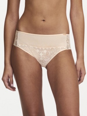 Beige Pink Chantelle Day to Night Women Bikini Bottoms | OYV8979SG