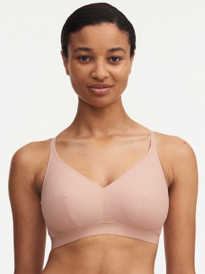 Beige Rose Chantelle Bare Essential Lightweight Wireless Women Bras | MBN5959KZ