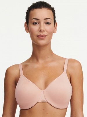 Beige Rose Chantelle Bare Essential Seamless Minimizer Women Unlined Bra | NKO462HP