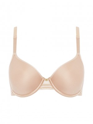 Beige Rose Chantelle C Jolie Comfort Convertible Women T-Shirt Bra | VIL315ES