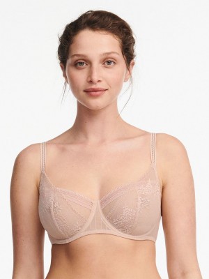 Beige Rose Chantelle Maddie Demi Women Bras | GFH4590XN