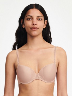 Beige Rose Chantelle Maddie Memory Foam Women Bras | FDF9527DP