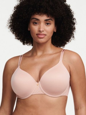 Beige Rose Chantelle Norah Chic Comfort Flex Women T-Shirt Bra | CPK9534ZH