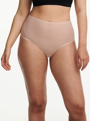 Beige Rose Chantelle SoftStretch Women Briefs | NFV1178YS