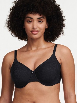 Black Chantelle Comfort Chic Back Shaping Minimizer Women Bras | MMA8488QR