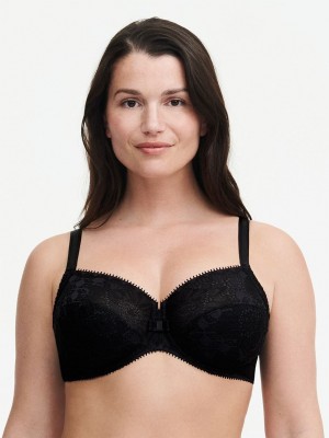 Black Chantelle Day to Night Full Coverage Women Unlined Bra | XTX18AV