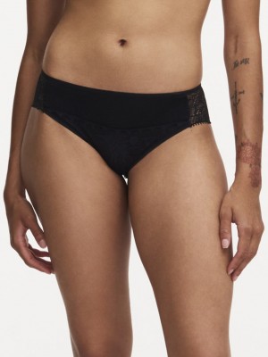 Black Chantelle Day to Night Women Bikini Bottoms | GVI147RZ