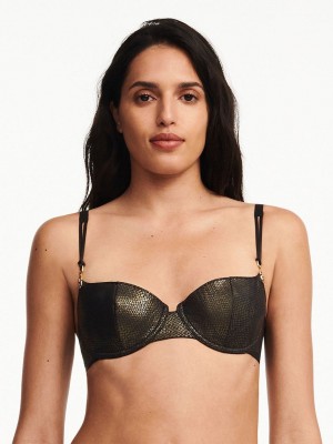 Black Chantelle Demi Women Unlined Bra | OOH4826DD