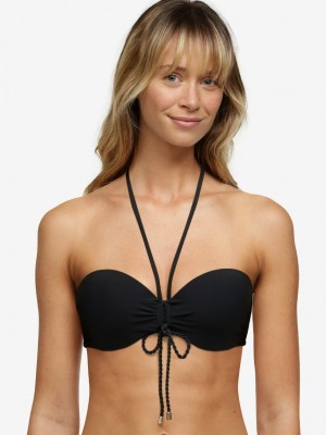 Black Chantelle Inspire Bandeau Swim Women Bikini Tops | JYL7438IE