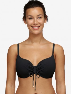 Black Chantelle Inspire Full Coverage Underwire Swim Women Bikini Tops | TCU6728LC