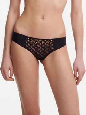 Black Chantelle MetallX Women Briefs | SUT3957NB