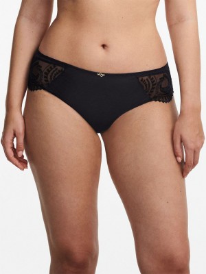 Black Chantelle Mystic Dream Lace Women Hipster Panty | FNL9680WU