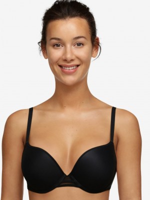 Black Chantelle Nais Push-Up Women Bra | FRX8968PE