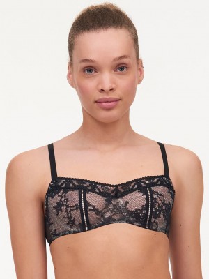 Black Chantelle Olivia Demi Women Bras | UAQ7434OZ