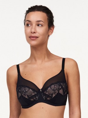 Black Chantelle Orangerie Dream Full Coverage Underwire Women Bras | SWA51OA