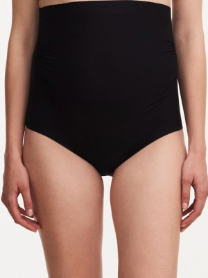 Black Chantelle Pure Maternity Full Women Briefs | PHA282PG