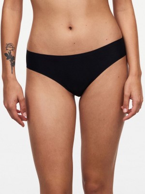 Black Chantelle SoftStretch Women Bikini Panty | ZHF8242ZI