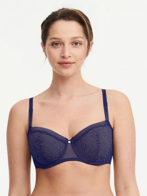 Blue Chantelle C Jolie Demi Women Bras | SSH7631AZ