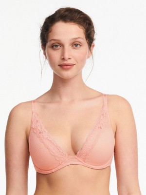 Coral Chantelle Brooklyn Plunge Women Bras | WWY3591WX