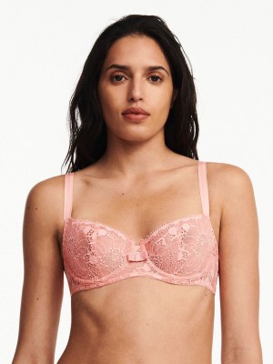 Coral Chantelle Day to Night Lace Demi Women Unlined Bra | PAI6795AC