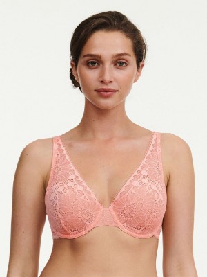 Coral Chantelle Day to Night Lace Lightweight Plunge Women Bras | RSR9195ZO