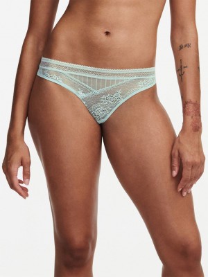 Green Chantelle Maddie Women Thong Panty | IPV2997HM