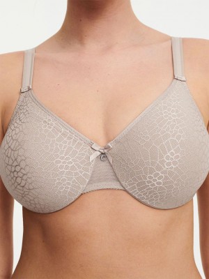 Grey Chantelle C Magnifique Seamless Minimizer Women Unlined Bra | RPB8491GZ