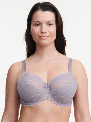 Grey Lavender Chantelle Rive Gauche Full Coverage Women Unlined Bra | JKC2095YT