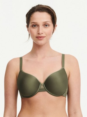 Khaki Green Chantelle C Jolie Comfort Convertible Women T-Shirt Bra | YCN7871OI