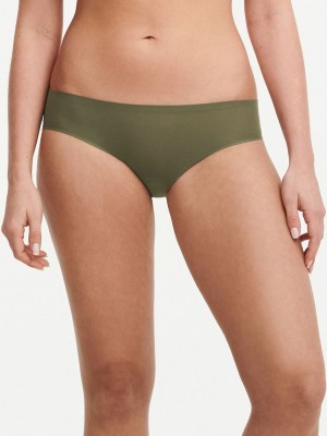 Khaki Green Chantelle SoftStretch Women Bikini Panty | QFI754MY