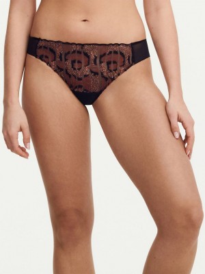 Multicolor Chantelle Nightfall Lace Women Thong Panty | AZB7279UT