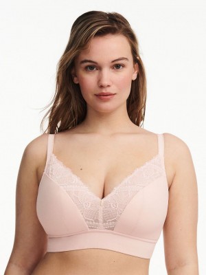 Pink Chantelle Orangerie Dream Wireless Women Bras | XPJ119FO