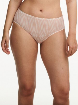 Pink White Chantelle SoftStretch Women Hipster Panty | IFA1316OI