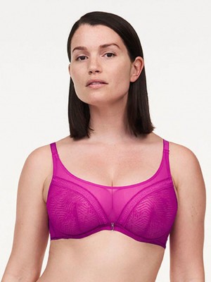 Purple Chantelle Modern Support Underwired Top Women Bras | NNC8590HE