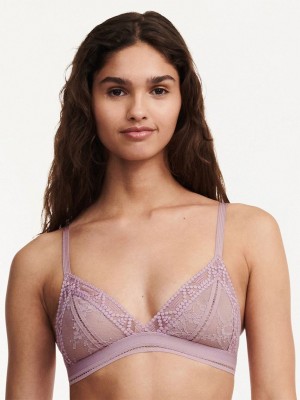 Purple Chantelle Olivia Wireless Women Bras | FCP8653GS