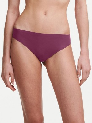 Purple Chantelle SoftStretch Women Thong Panty | GZK3619MC