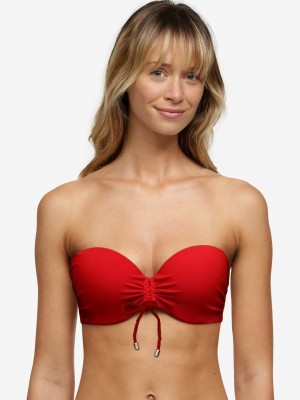 Red Chantelle Inspire Bandeau Swim Women Bikini Tops | WXX7411QI