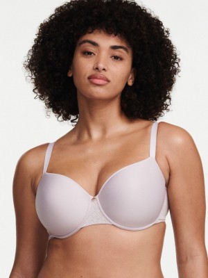 Rose Grey Chantelle Lucie Lace Sexy Comfort Women T-Shirt Bra | QUE6166DL