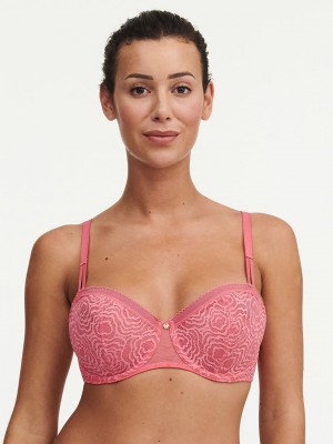 Rose Pink Chantelle C Jolie Demi Women Bras | CUR8468ET