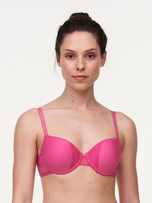 Rose Red Chantelle Maddie Memory Foam Women Bras | GYB406EE