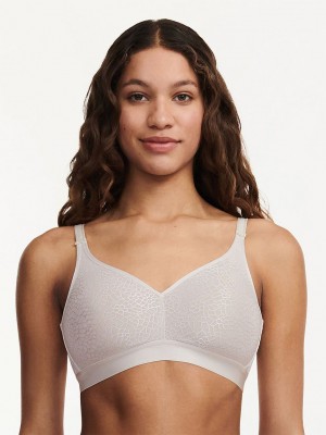 White Chantelle C Magnifique Full Bust Wirefree Women Bras | ZUM2634GD