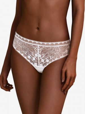 White Chantelle Day to Night Women Thong Panty | QDS516DM