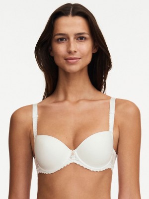 White Chantelle Every Curve Demi Memory Foam Women Bras | KSI3475WG