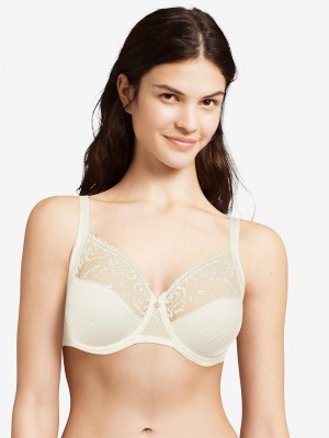 White Chantelle Every Curve Full Coverage Women Unlined Bra | DME6920YE