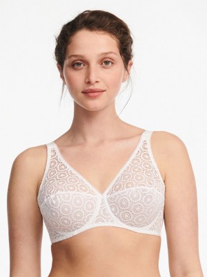 White Chantelle Fete Full Coverage Women Unlined Bra | LLV2925EB